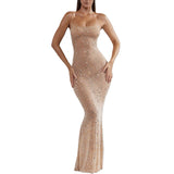 Early Spring Babes High-End South Oil Goods Small Body-High-Tech Hot Diamond Dress With Pure Lust Style Dress
