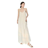 Resort Beach Dress Girl Loose Niche Design Feeling Big Back Dress Xishuangbanna Sling Dress Long Dress Summer
