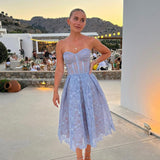 Summer Dinner Women's Dresses Renders With Chest Dresses Sexy Embroidered Lace Dress