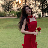 Girls Slim Skinny Irregular Sheaf Sling Chiffon Skirt Maldives Beach Seaside Dress