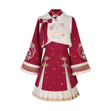 Tour Dragon Hechun Chinese Style Improvement Han Element Female Vest Dress Skirt Dress Dress 6962