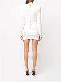 And Winter Baman Fashion Hollow Striped Embossed Metal Buckle Sexy Body-Body-Bum-Bum Skirt