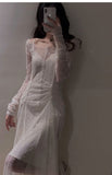 Sheath Off The Shoulder White Lace Beach Dress Women's Vacation Dresses Birthday Dress SD1242