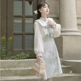 Design Lanting Sequence Chinese Wind Han Elements Daily Coat Dress Set Autumn And Winter 6708