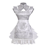 Teased Original Silver Moon Lolita Female Lolita Apron Trouser Dress Everyday Cute Set 7126