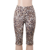 Summer 2025 New Casual Shorts Hottie Sexy Leopard-Print Five-Point Trousers DJPT