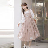 Design Little Sheep Lolita Sling Skirt Lolita Dress Temperament Sweet Three-Piece Set 6444