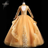 Performance Suit V-Neck 2025 New Color Yarn Vocal Art Canopy Skirt Host Dress Woman Retro