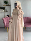 Fairy Court Wind Pearl Film Light Luxury Dress In Autumn 2024