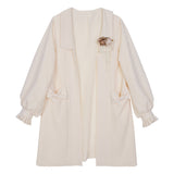 Design New Flower Room Set Hanfu Women's Element Jacket Sling Skirt Set Autumn And Winter 8495