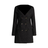 Elegant High-End Hair This Bag Of Ass Dress 2025 Spring New Word Shoulder To Waist Thin Dress Woman