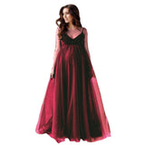 Bead Mesh Yarn According To Pregnant Women Sexy Loose Mowing Dress 1196 Pregnant Women's Dress Maternity