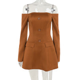 Summer 2025 New Fashion Style Style Style Style Repair Shoulder Bag Cover Long-Sleeved Ass Dress Dress Woman DJPT