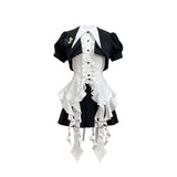 Teased Original Mashed Gem Lolita Blouse Shirt Half Dress Daily Sweet Suit 7206