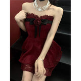 A line Sweetheart Red Lace Homecoming Dresses Birthday Dress Birthday Outfits SD1185