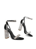 2025 New Water Drill Rough High Heel With A Buckle With Outdoor Fashion Sexy High-Heeled Sandals High Quality Shoes