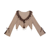 Design Desert Withered Butterfly Chinese Style Improvement Han Elements Of Women's Top Dress Suit 6917