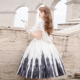 Silent Church Lolita Female Sling Skirt Draped Everyday Cute Lolita Sweet Dress 7057