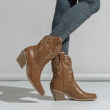 Boot Embroidered Cowboys 2025 New Grand-Code Cavalry Boots Mid-Cine Martin Boots Chelsea Boots Short Boots Kids High Quality Shoes