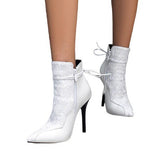 British New Color Leopard-Print Headed Knight Boots Fine High Heel Boots 40-48 Size High Quality Shoes