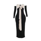 Autumn 2025 New Temperament Tender Strap With One-Word Shoulder Palping Dress Dress Woman DJPT