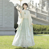 And Poetry Chinese Style Improvement Han Elements Women's Shirt Shawl Half Dress Suit 8923