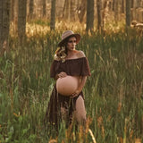 Bohemian Chiffon Maternity Dress Set Pregnant Women Photo Photo Chiffon Dress Maternity