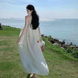 Dress Women's Summer 2024 New Small Design Sensational Tea-Smited Dress