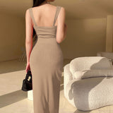 Knitted Slings Sexy Body Red Christmas Dress Summer Babes Pure Lusty Dress Girl DJPT