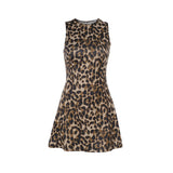 Spring 2025 New Temperament Sexy Body Repair Vest Leopard Print Dress DJPT