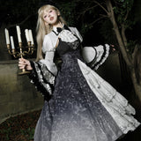Teased Original Boned Magic Lolita Female Lolita Blouse Sling Skirt Daily Suit 7089