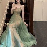 Sling Dress Women's Summer Dress Gentle Wind Net Yarn Fairy Dress Temperament Dress Dress Dress