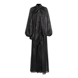 Dress 2025 Summer New Design-Sleeted Bat Sleeves With Dress-Up Fashion Dress