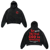 Fashion Vintage Skull Print Hoodie Y2k Couple Street Hoodie DJPT