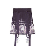 Velvet Rabbit Hanfu Female Chinese Style Improvement Han Element Blouse Vest Tat Dress Dress Suit 8971