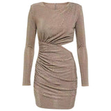 Spring And Summer Designer Niche Fashion Sexy Bare Waist Hot Body Hip Dress