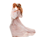 Chiffon Sexy Loose Tailed Shoulder Pregnant Skirt Maternity