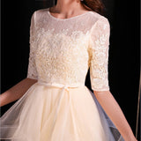 Dress Women 2025 New Banquet Dignified Atmospheric Elegant Champagne-Colored Host Year-End Dress Spring