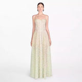 2025 Summer Lace Splicing Hollow Open Fork Slings Tsets Dress Woman