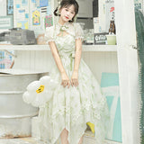 Suzuki Spring Lolita Dress Lolita Sleeve Shawl Sling Dress Set 6809