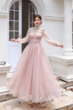 Autumn And Winter Heavy Industry Famous Diamond Decoration Net Fairy Atmosphere Dress Long Dress Host Banquet Dress