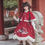 Design 20 New Mountain River Roll Lolita Dress Print Cute Set 6280