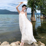 Robe Bride High-End Feel Lace Fairy Dress Niche Light Wedding Dress Hanging Dress Dress Women's Summer