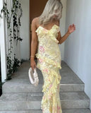 Women's Explosive Waveside Sling Dress - Long-Term Stocking Assured Shelves DJPT