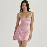 Women's Drees Sexy Spice Girls Suspension Dress Cindy Cinques Empty Back Short Dress French Dress DJPT