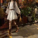 And Autumn 2025 New Gentle Princess White Dress Small Long Sleeve Temperament French Dress Woman