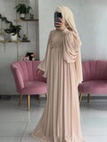 Fairy Court Wind Pearl Film Light Luxury Dress In Autumn 2024