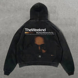 Fashion Vintage Skull Print Hoodie Y2k Couple Street Hoodie DJPT