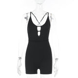 Slings Sexy Hollow Tight Body Conjoined Women 2025 New Women's Clothing DJPT