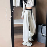 Popular Thin Pants Autumn New Color Trousers Women Loose Thin Leisure Loose Loose Trousers DJPT